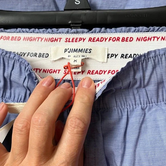 NWT Men's Blue pajama pants by Alex Mill P’Jimmies, size M, 100% cotton - Picture 3 of 7